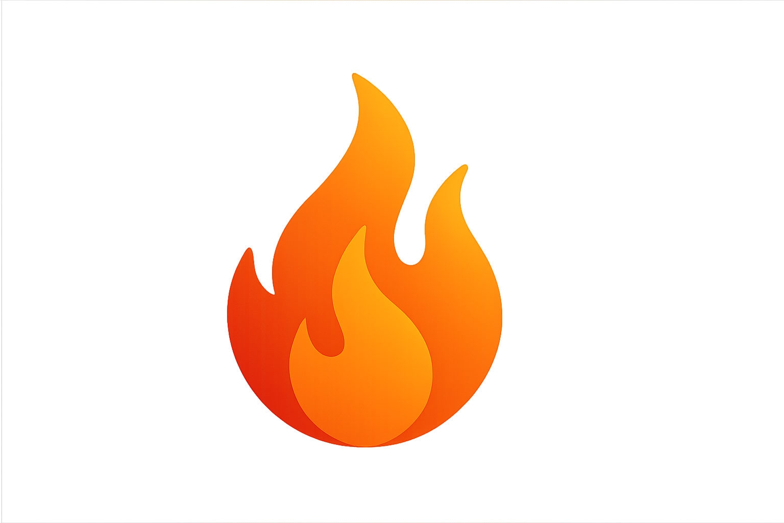 flame icon to use as a 'selling fast' icon. Increase pixels